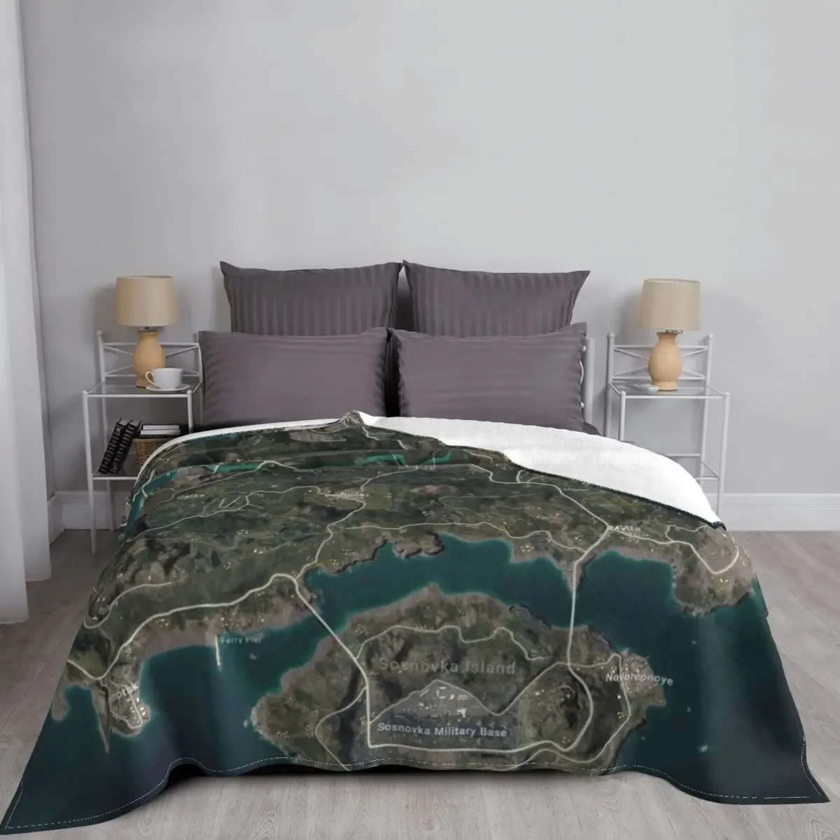 Fleece Sleep Bag - PUBG yeni Erangel 10000x10000 (10k) poster