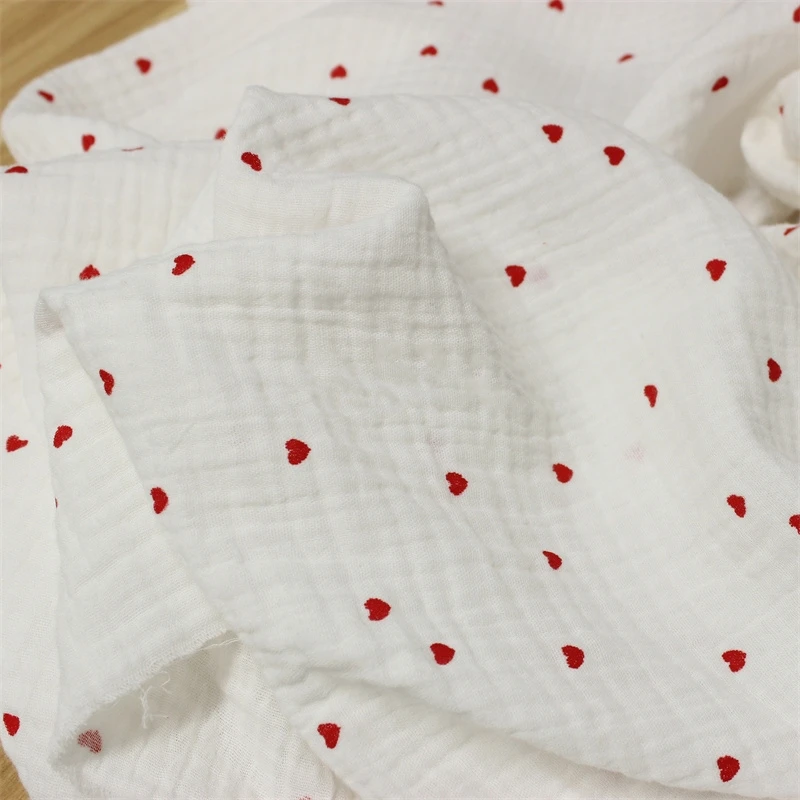 Baby Clothing For Sleep - 135x50cm Çift Gazlı Bez Güzel Kırmızı