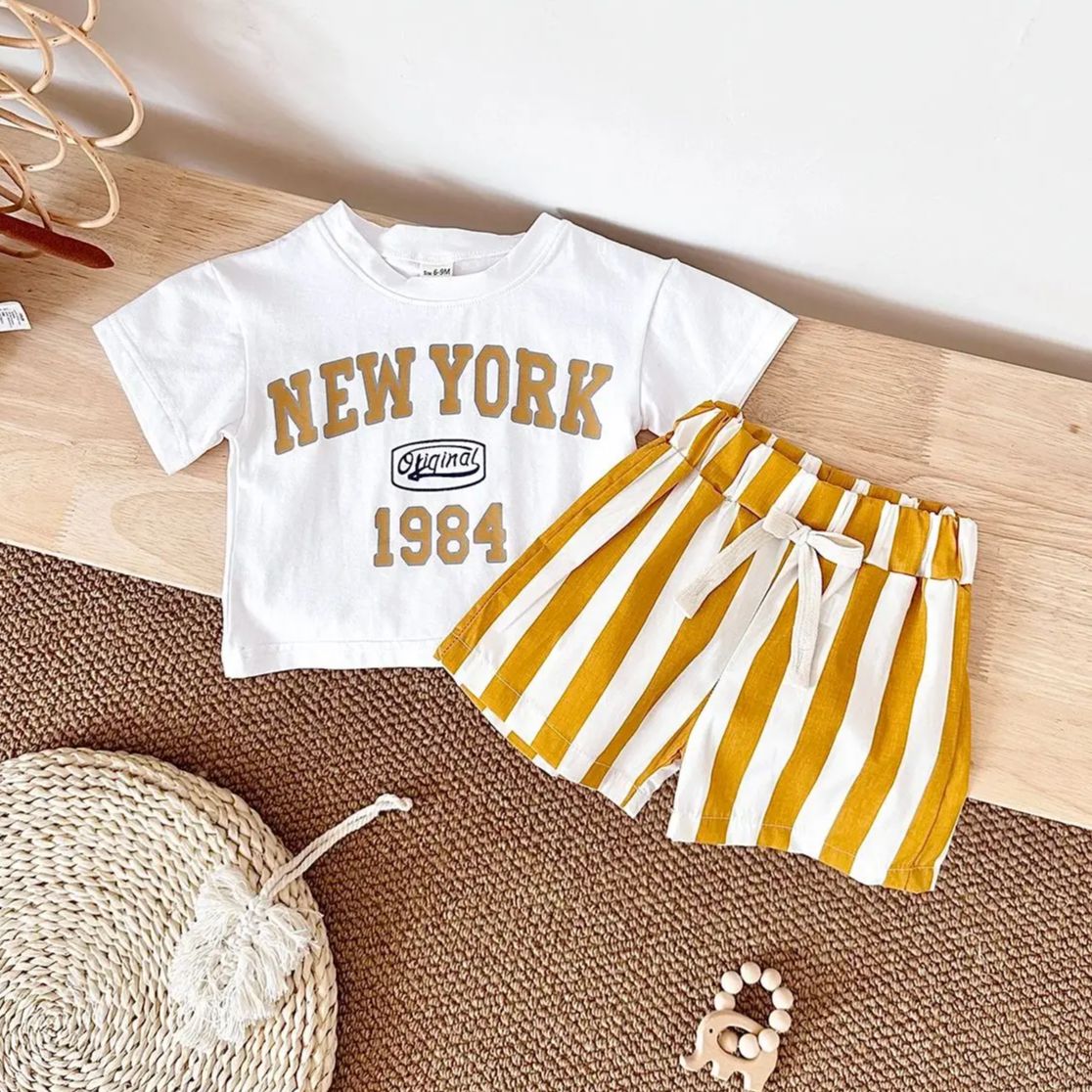 Baby Clothing New York - Bebek kıyafet Suit New York baskı
