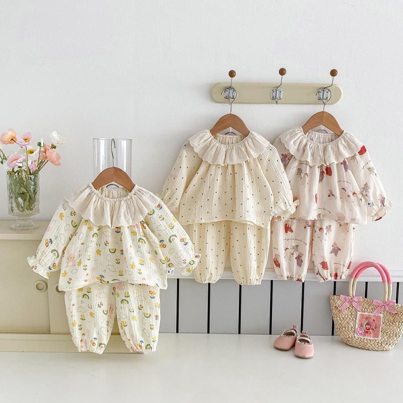 Baby Clothing For Sleep - İlkbahar Sonbahar Bebek Kız Ev Giyim