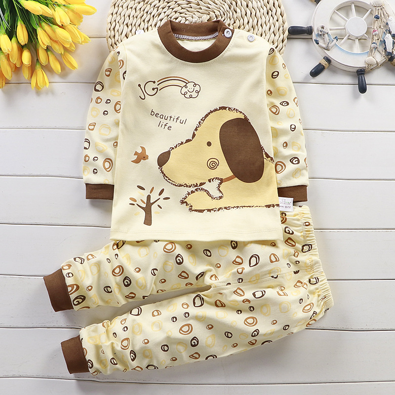 Baby Clothing For Sleep - Sonbahar pijama pijama kız erkek uzun