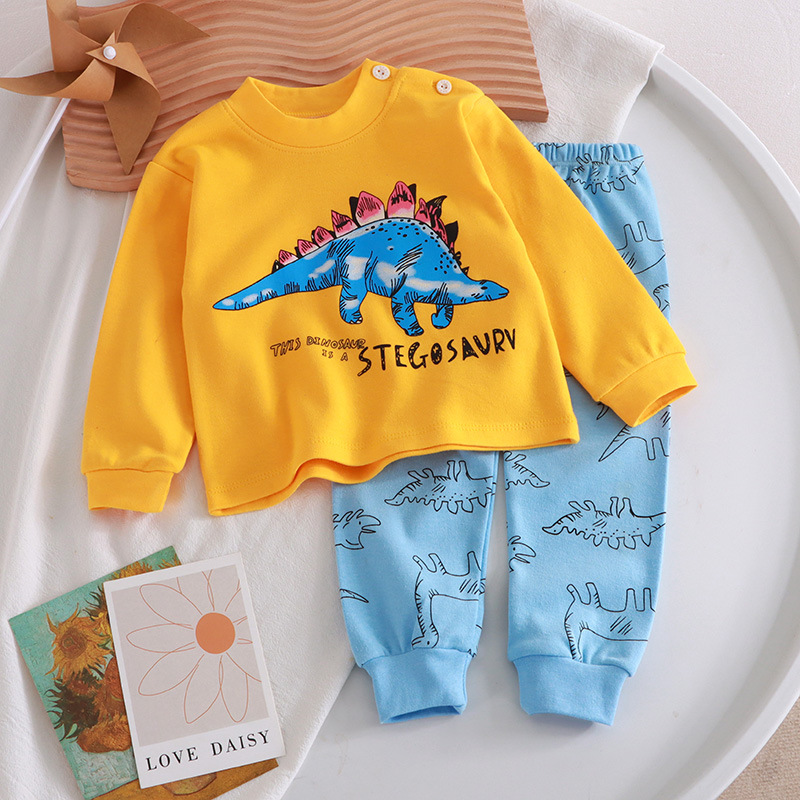 Baby Clothing For Sleep - Sonbahar pijama pijama kız erkek uzun