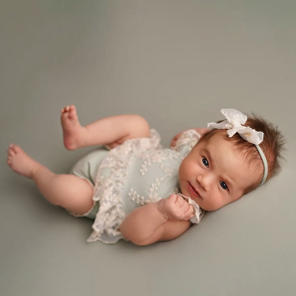 Baby Clothing On Sale - Kaprisli Yenidoğan Bebek Kız Pastel Yeşil